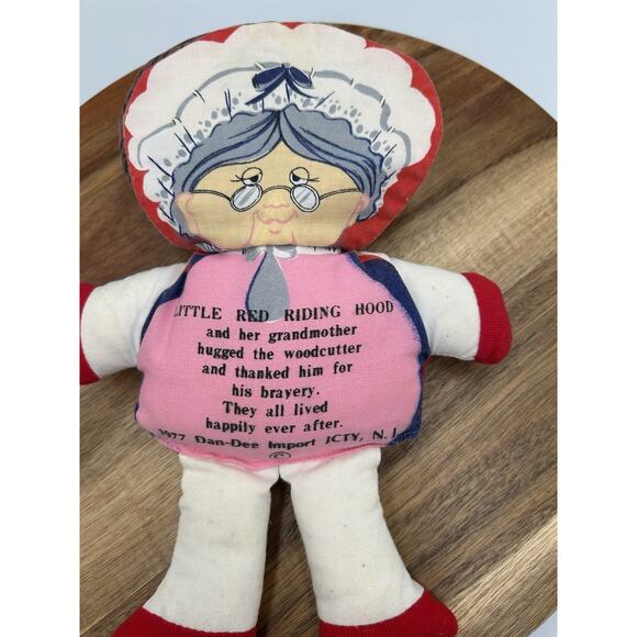 Vintage Handmade Cloth Doll Blue Gingham Dress Lace Trim 10” Sarah Montjoy - Picture 5 of 14